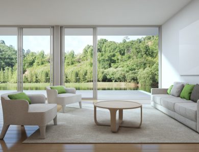 Baies vitrées panoramiques : transformer votre pièce de vie avec lumière naturelle